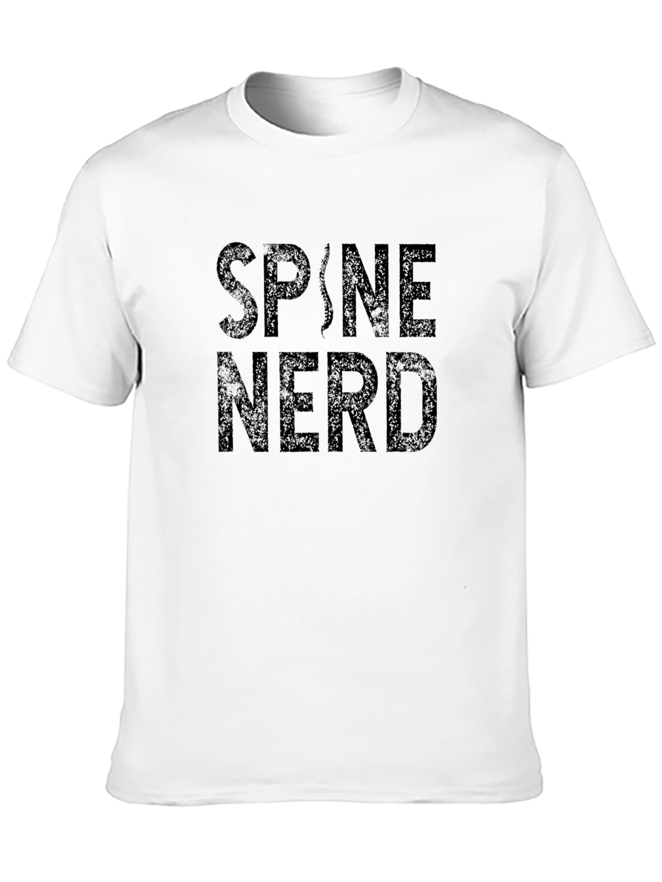 Spine Nerd T-Shirt - Black Novelty Tee