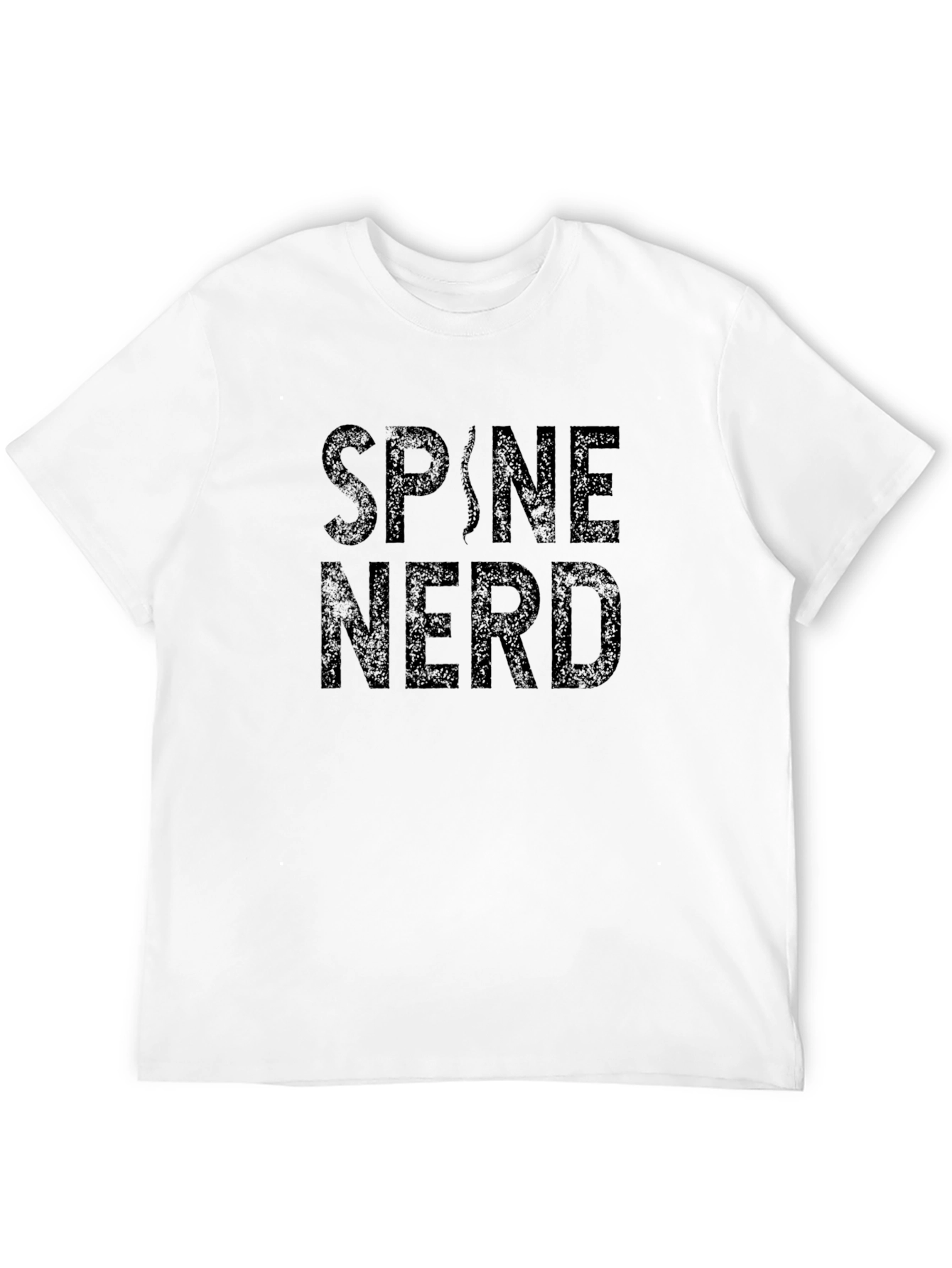Spine Nerd T-Shirt - Black Novelty Tee