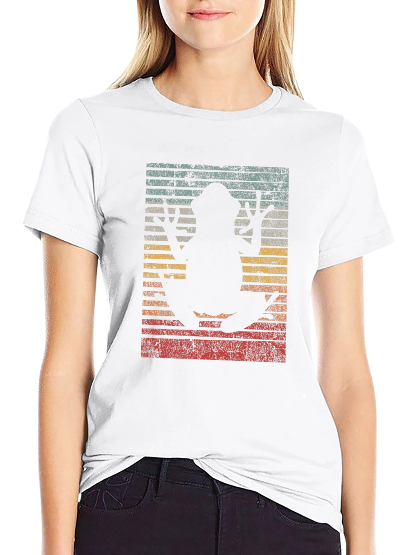 Retro Frog Silhouette T-Shirt