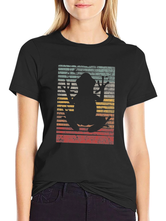 Retro Frog Silhouette T-Shirt
