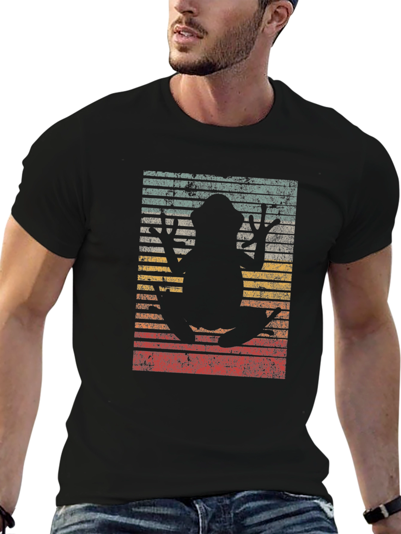 Retro Frog Silhouette T-Shirt