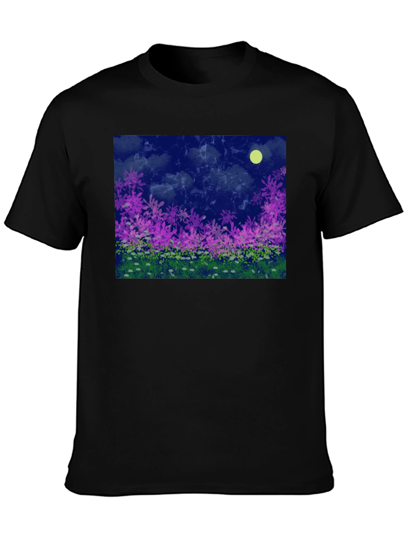 Floral Moonlit Meadow Graphic Tee