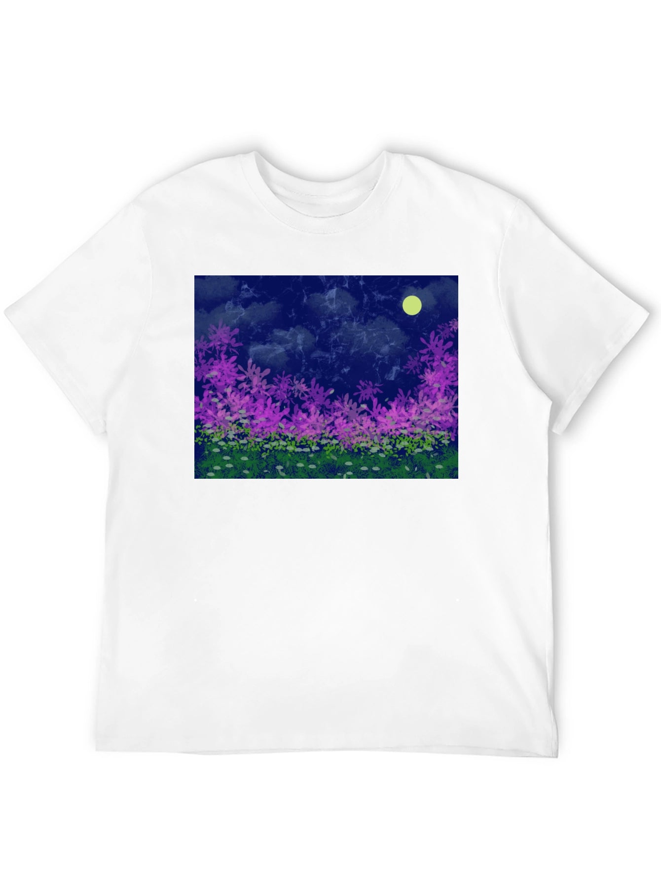 Floral Moonlit Meadow Graphic Tee