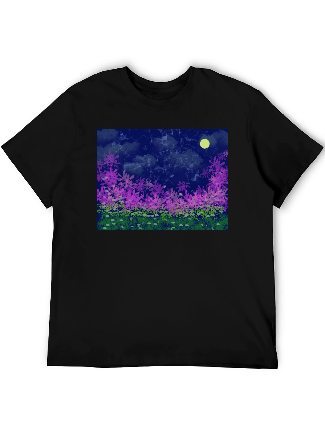 Floral Moonlit Meadow Graphic Tee