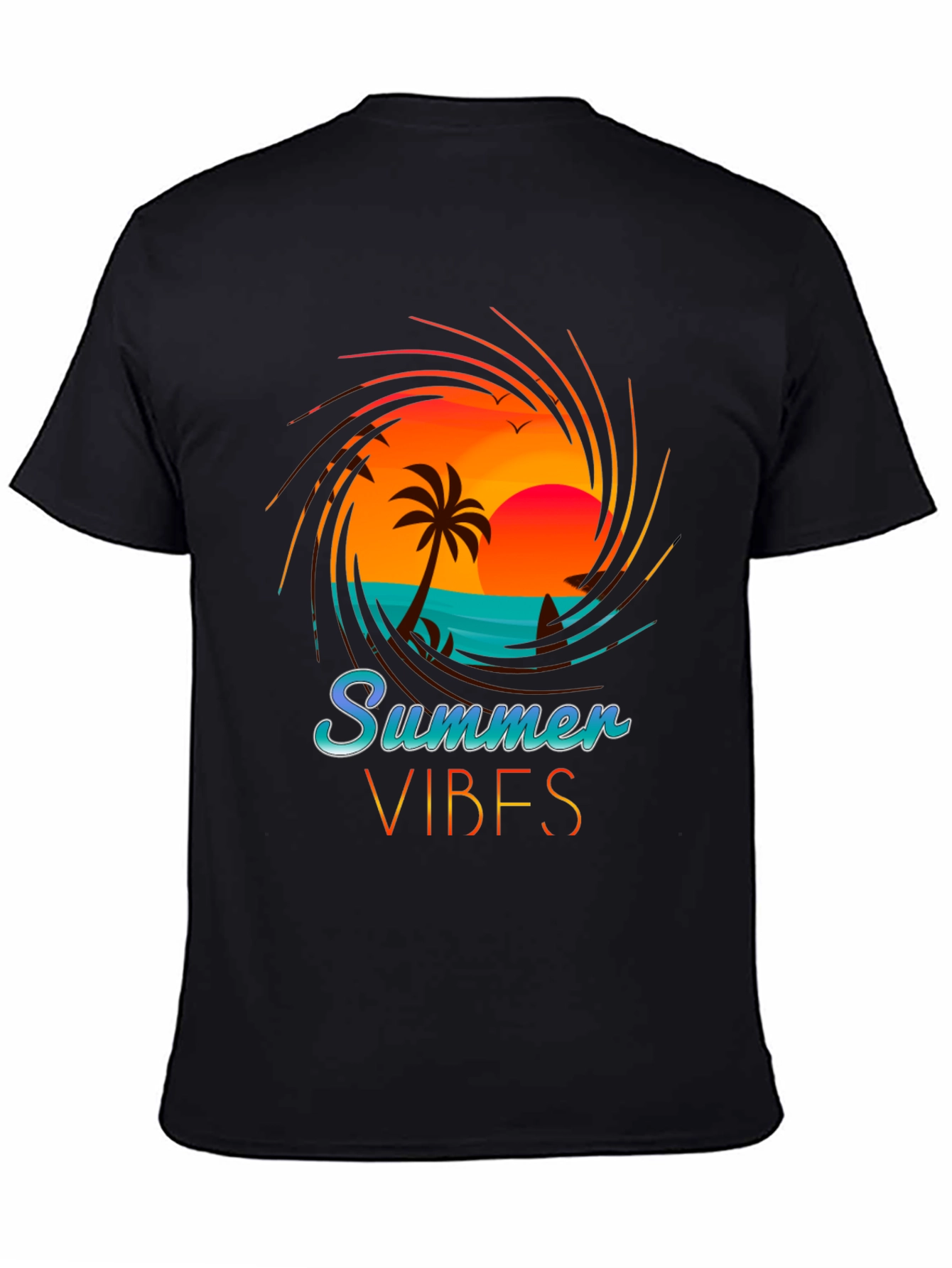 Summer Vibes Graphic T-Shirt - Beach Design