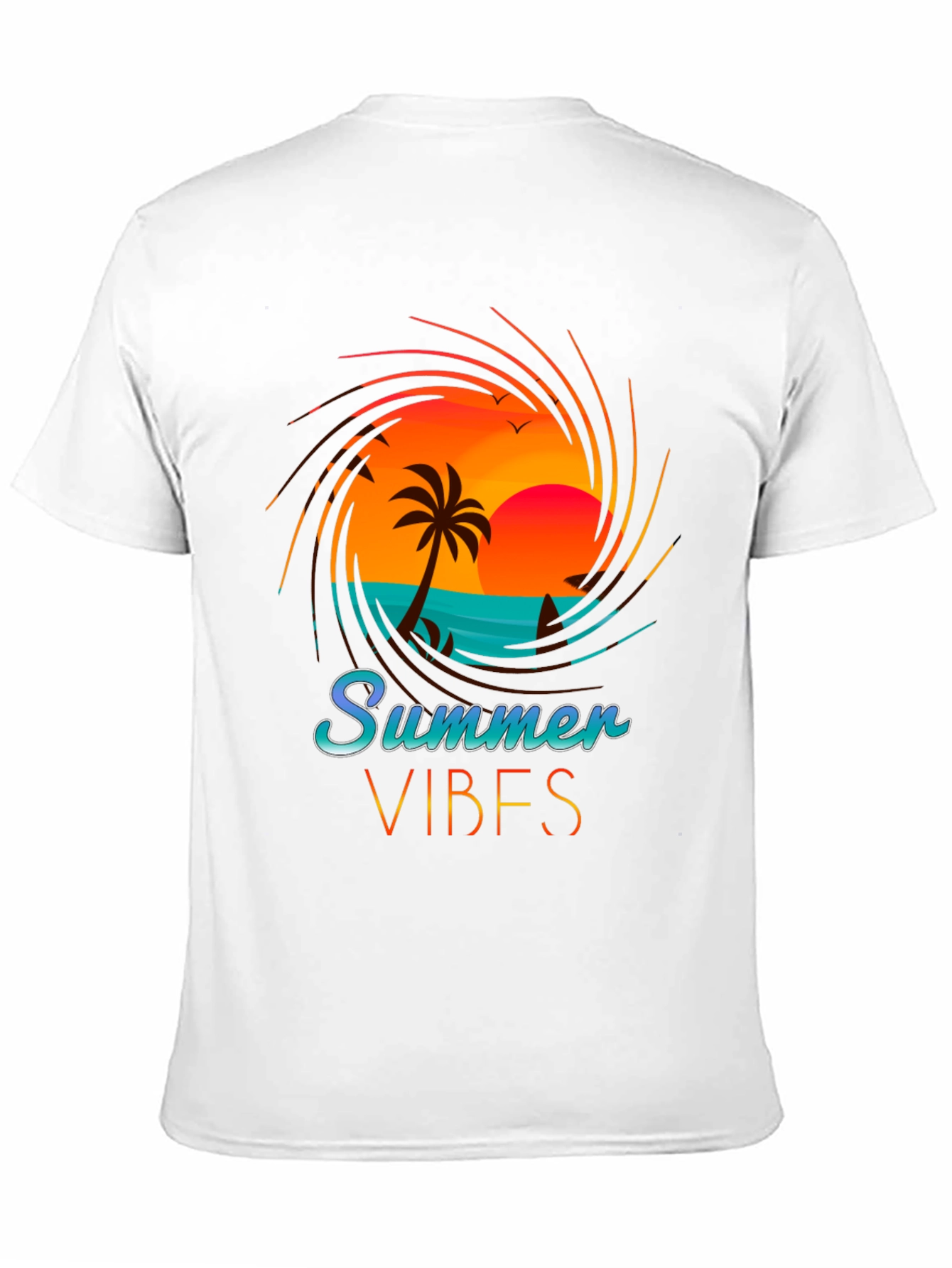 Summer Vibes Graphic T-Shirt - Beach Design