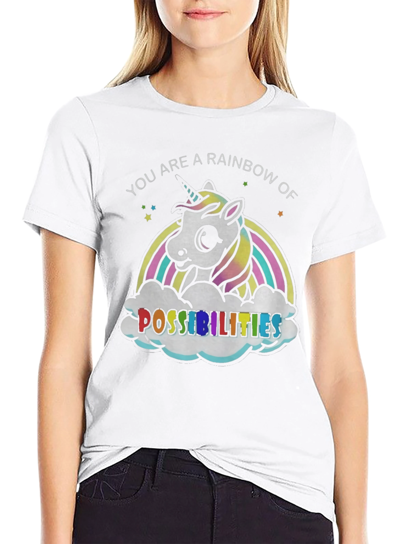 Rainbow Unicorn Possibilities Graphic Tee