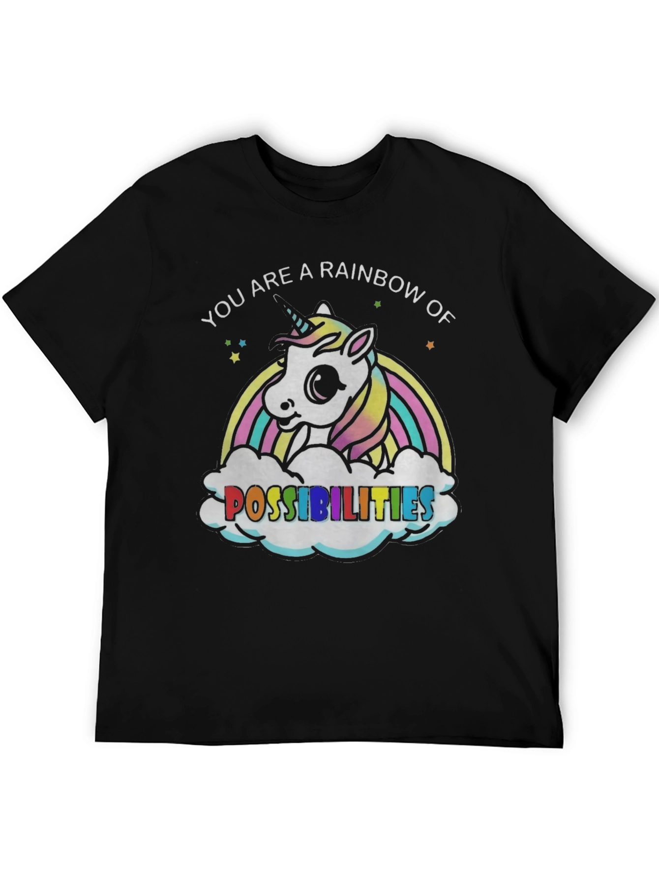 Rainbow Unicorn Possibilities Graphic Tee