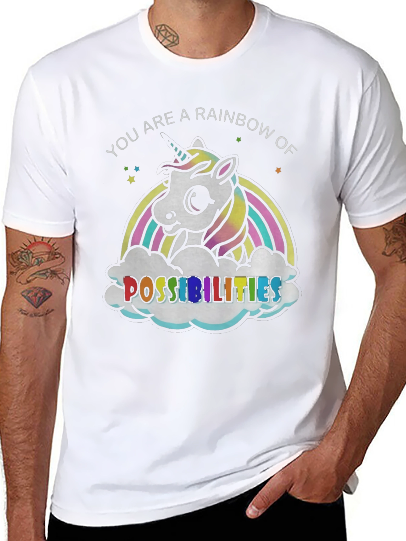 Rainbow Unicorn Possibilities Graphic Tee