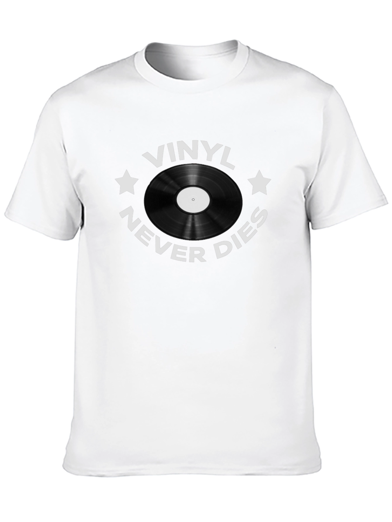 Vinyl Never Dies Graphic Tee - Music Lover T-Shirt