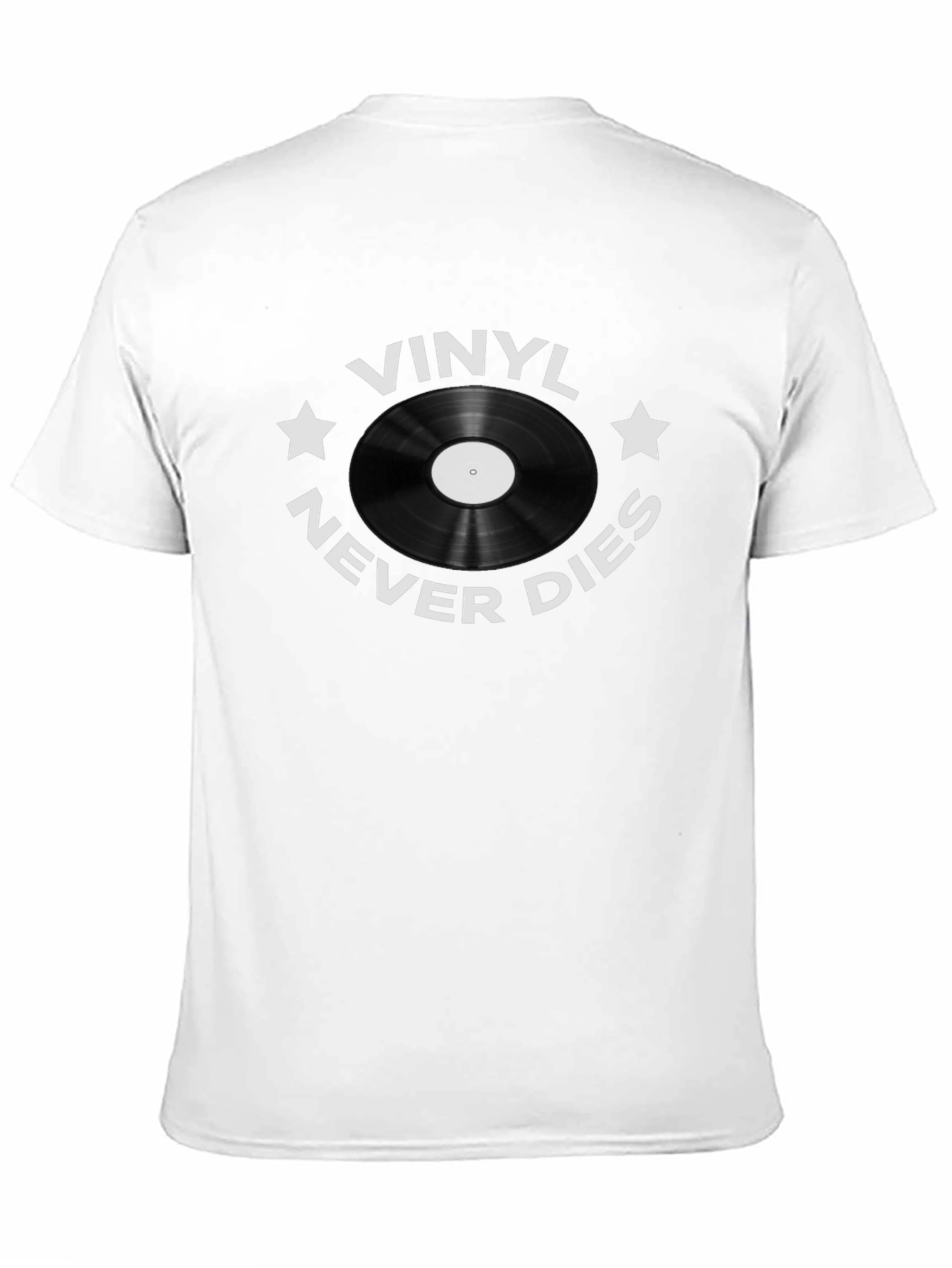 Vinyl Never Dies Graphic Tee - Music Lover T-Shirt