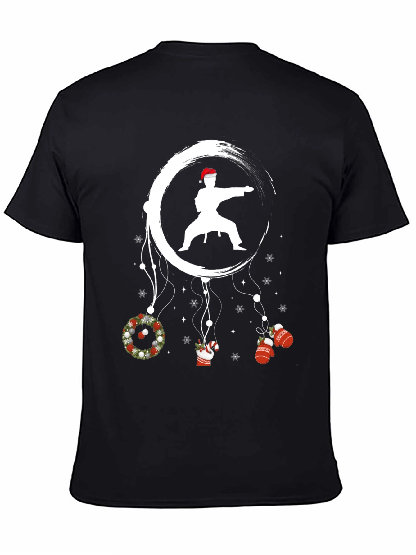 Christmas Karate Graphic Tee - Holiday Martial Arts Shirt