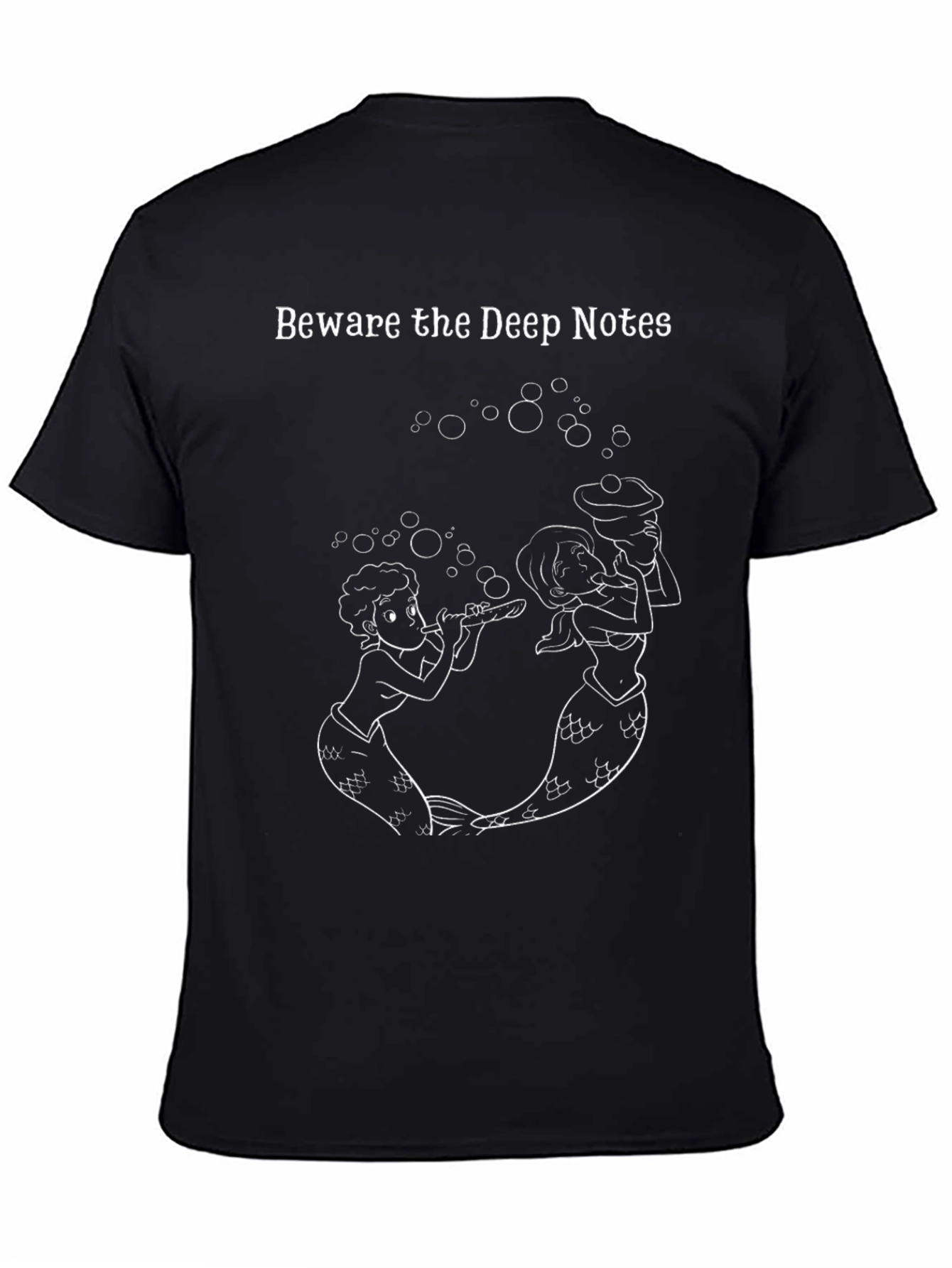 Beware the Deep Notes Black Graphic Tee