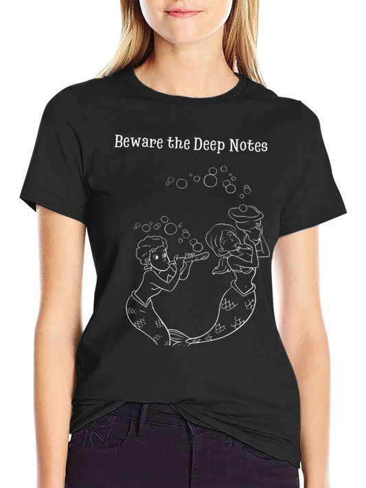 Beware the Deep Notes Black Graphic Tee