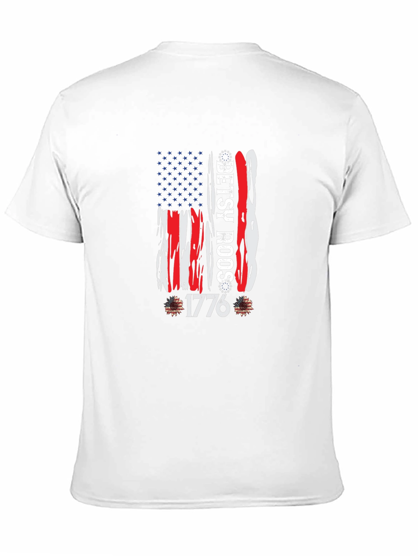 Betsy Ross 1776 American Flag Graphic T-Shirt