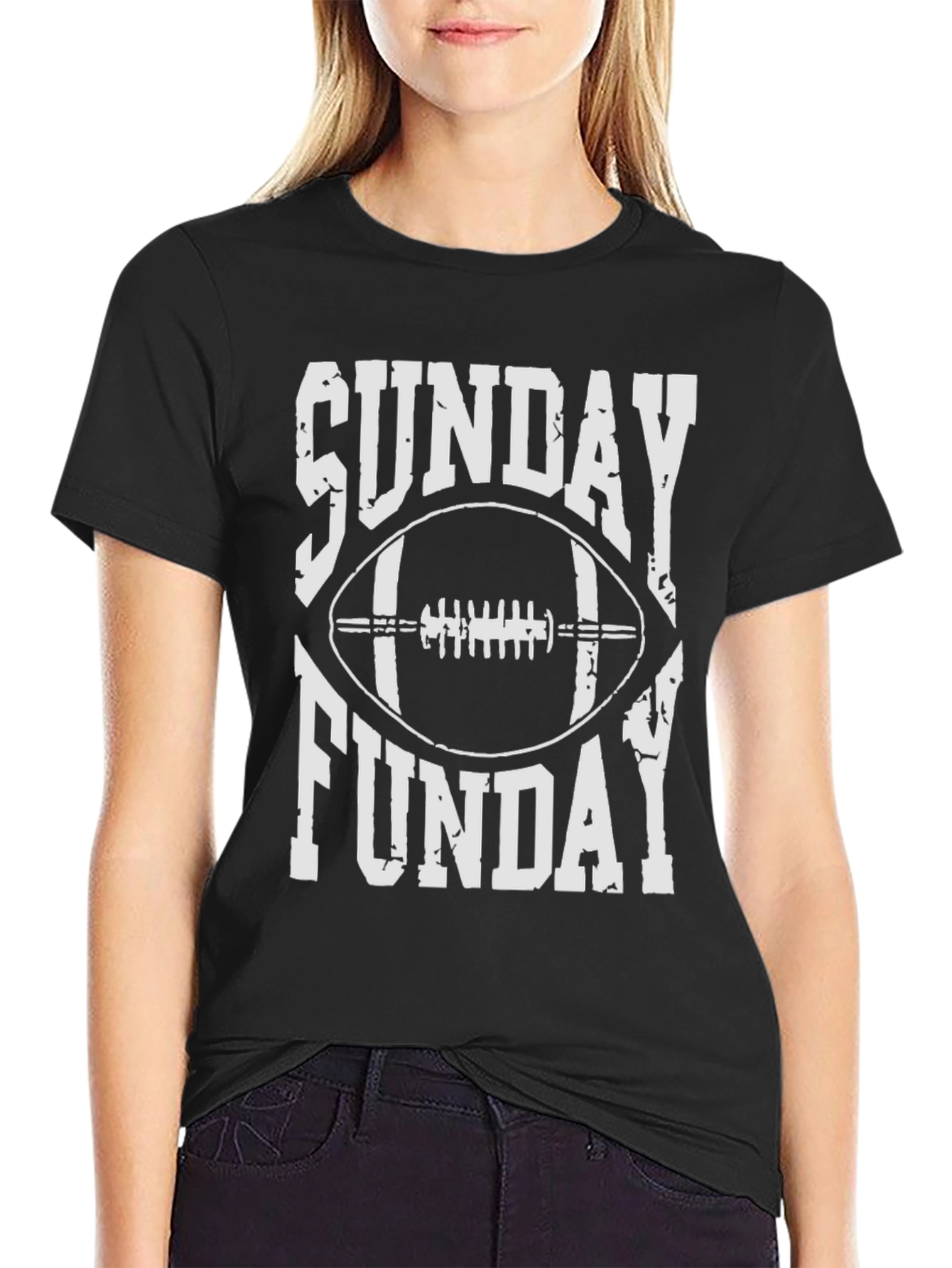 Sunday Funday Football Graphic T-Shirt