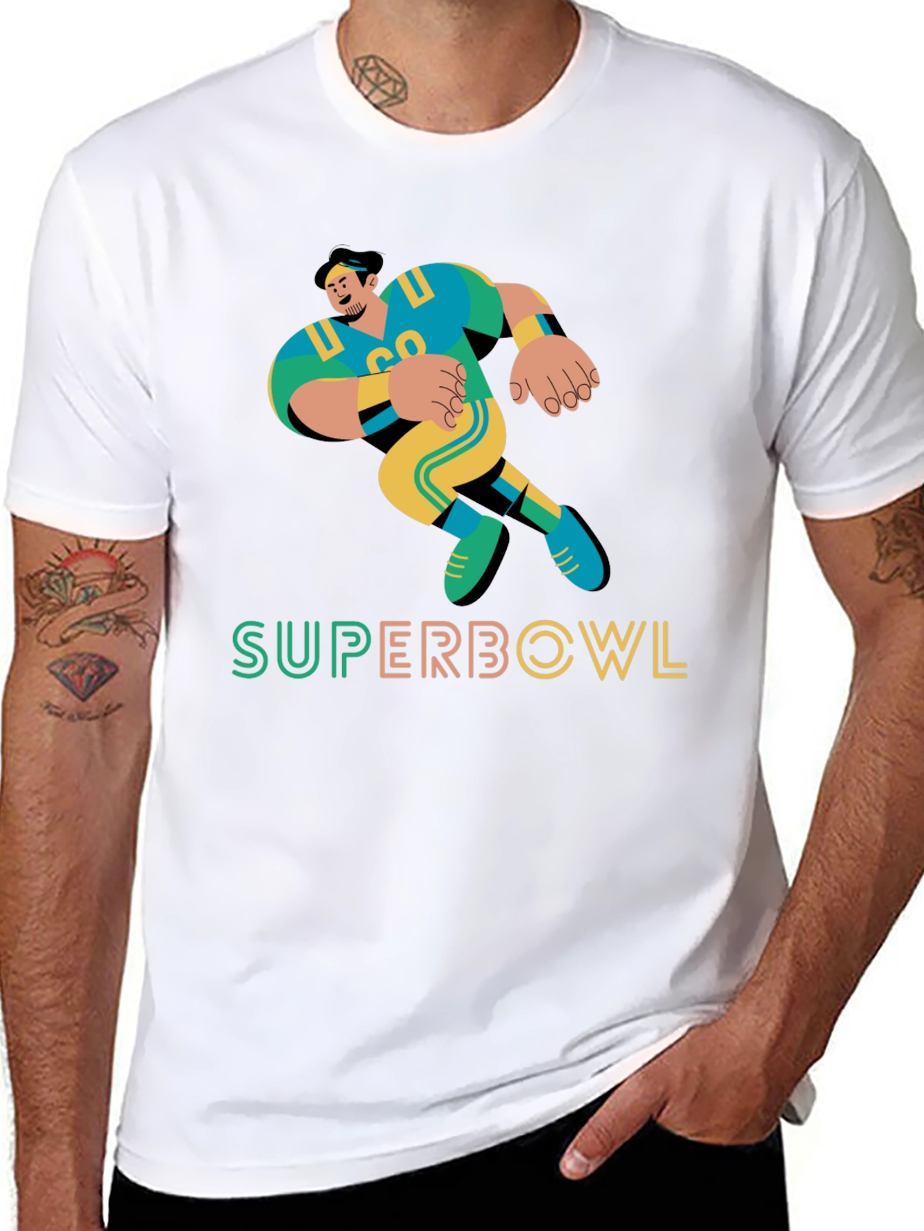 Super Bowl Football Graphic Tee