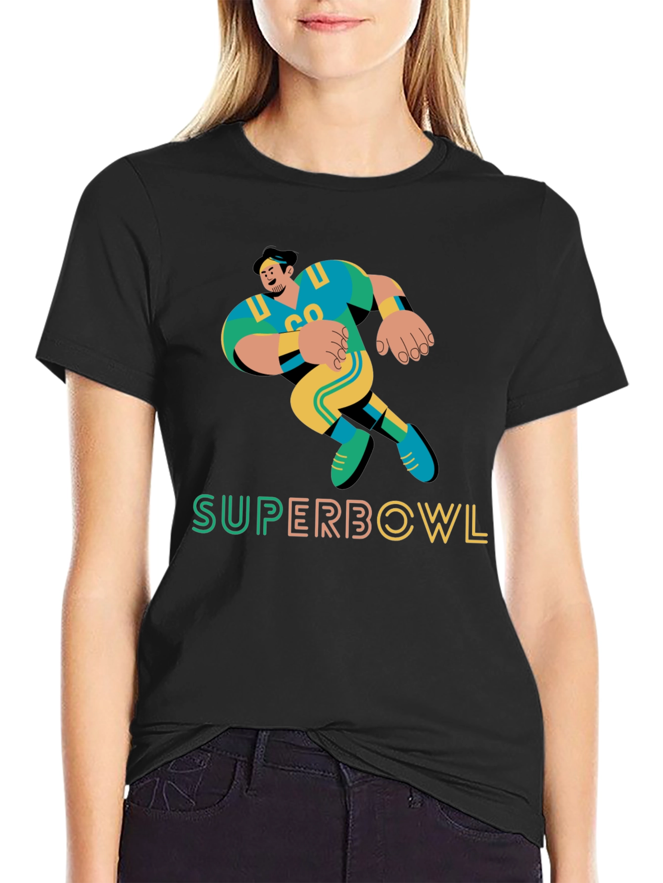 Super Bowl Football Graphic Tee