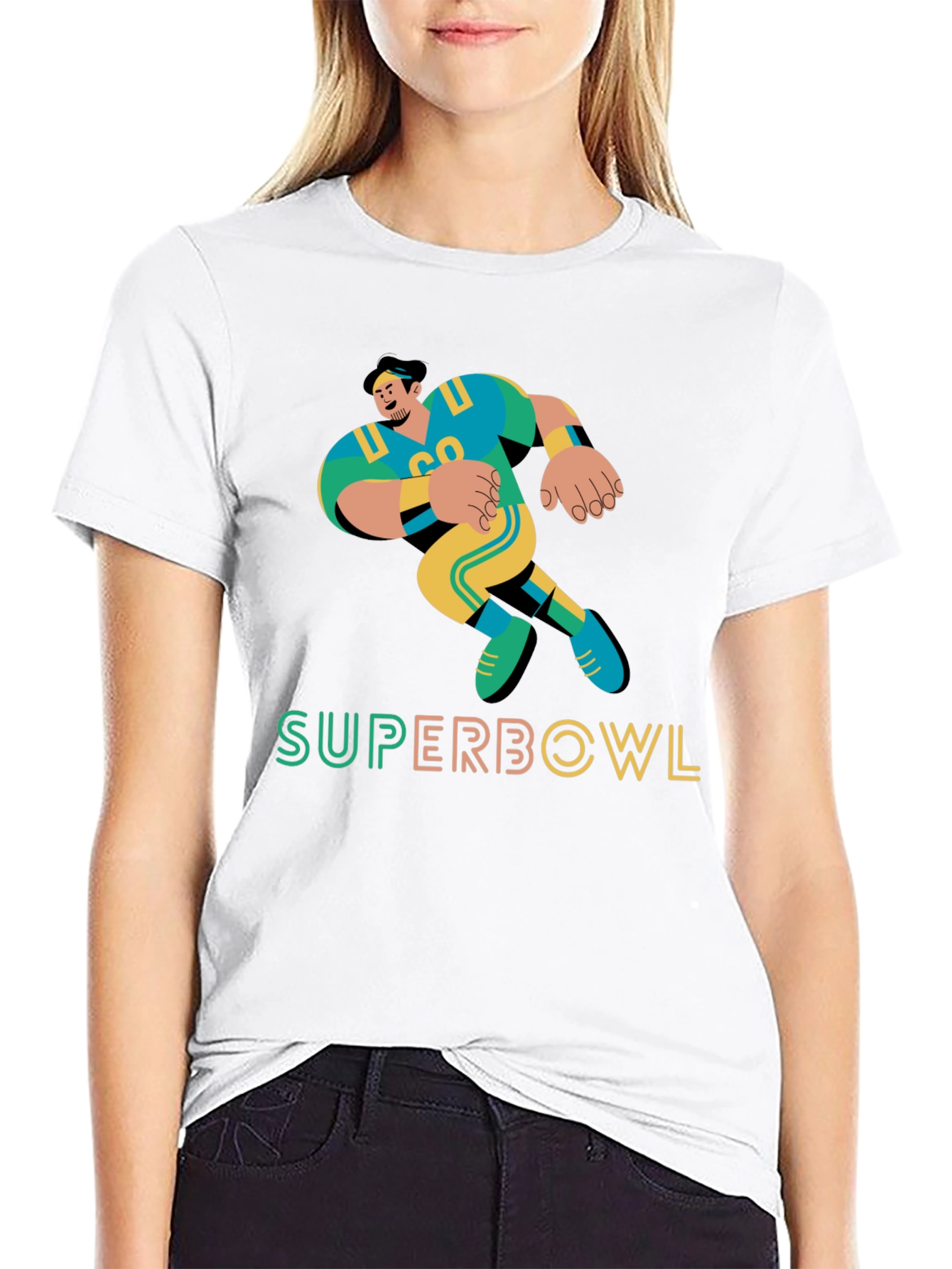 Super Bowl Football Graphic Tee