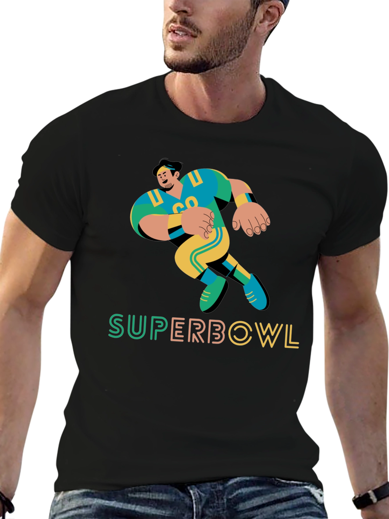 Super Bowl Football Graphic Tee