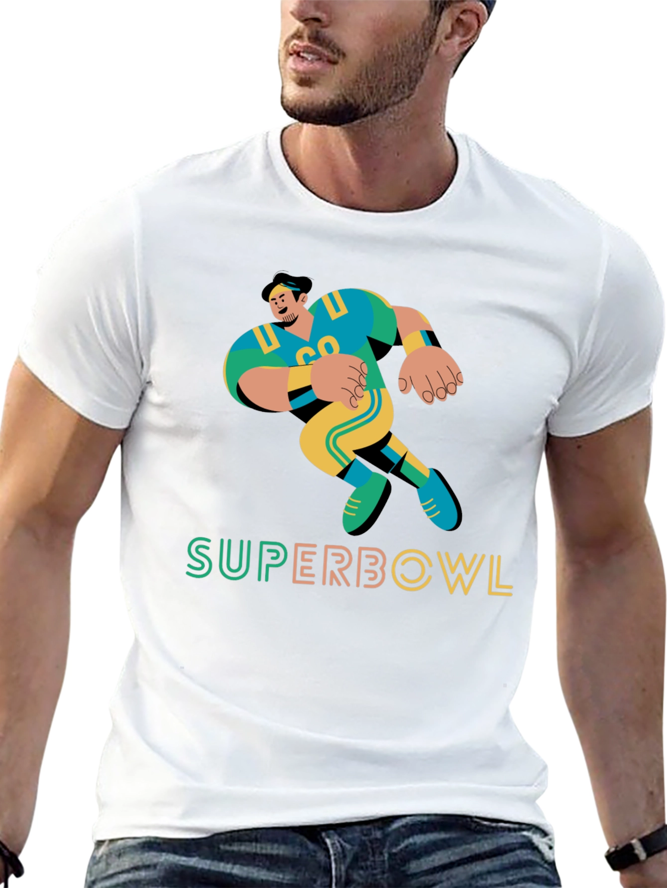 Super Bowl Football Graphic Tee