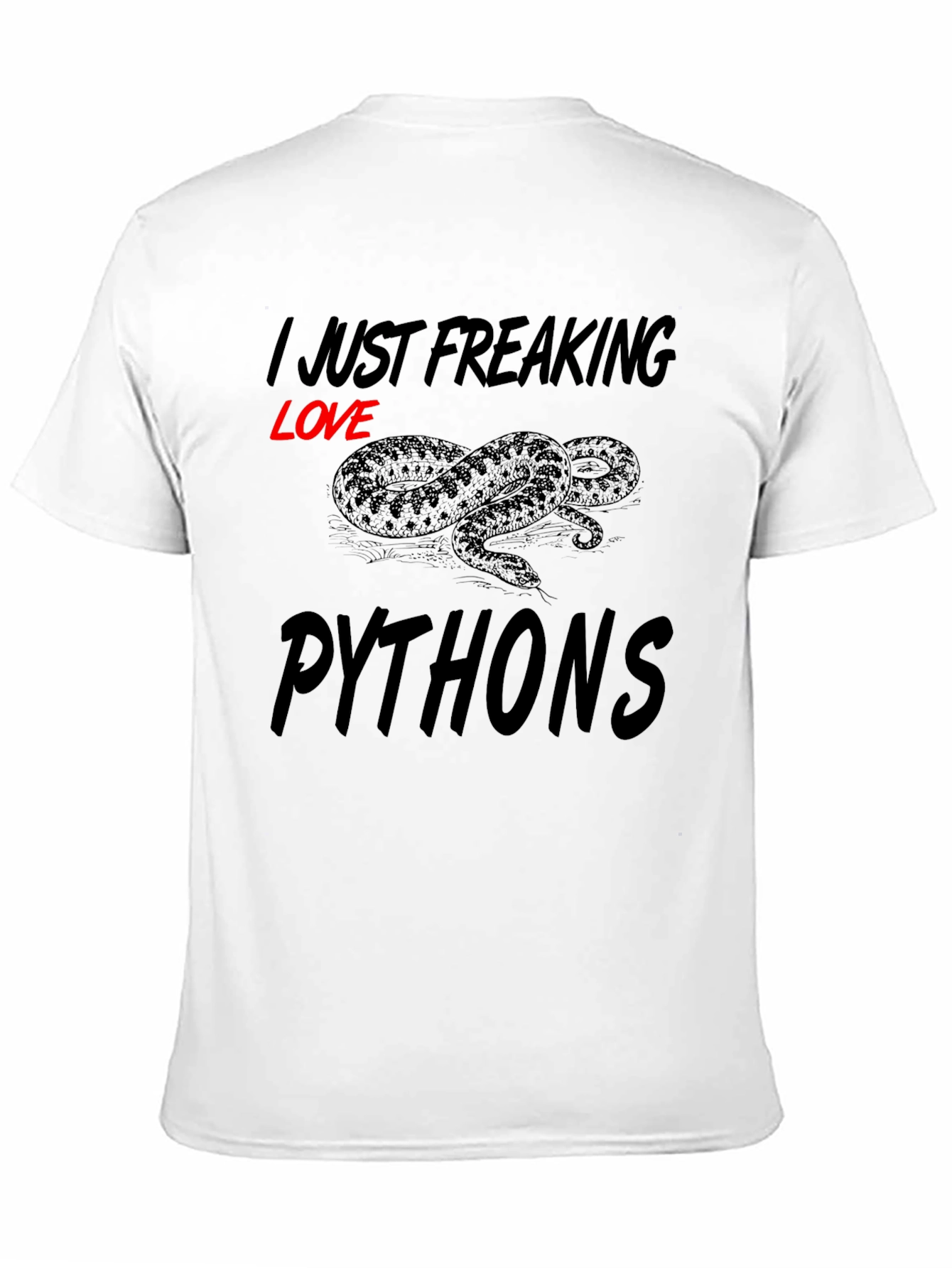 I Just Freaking Love Pythons Graphic Tee