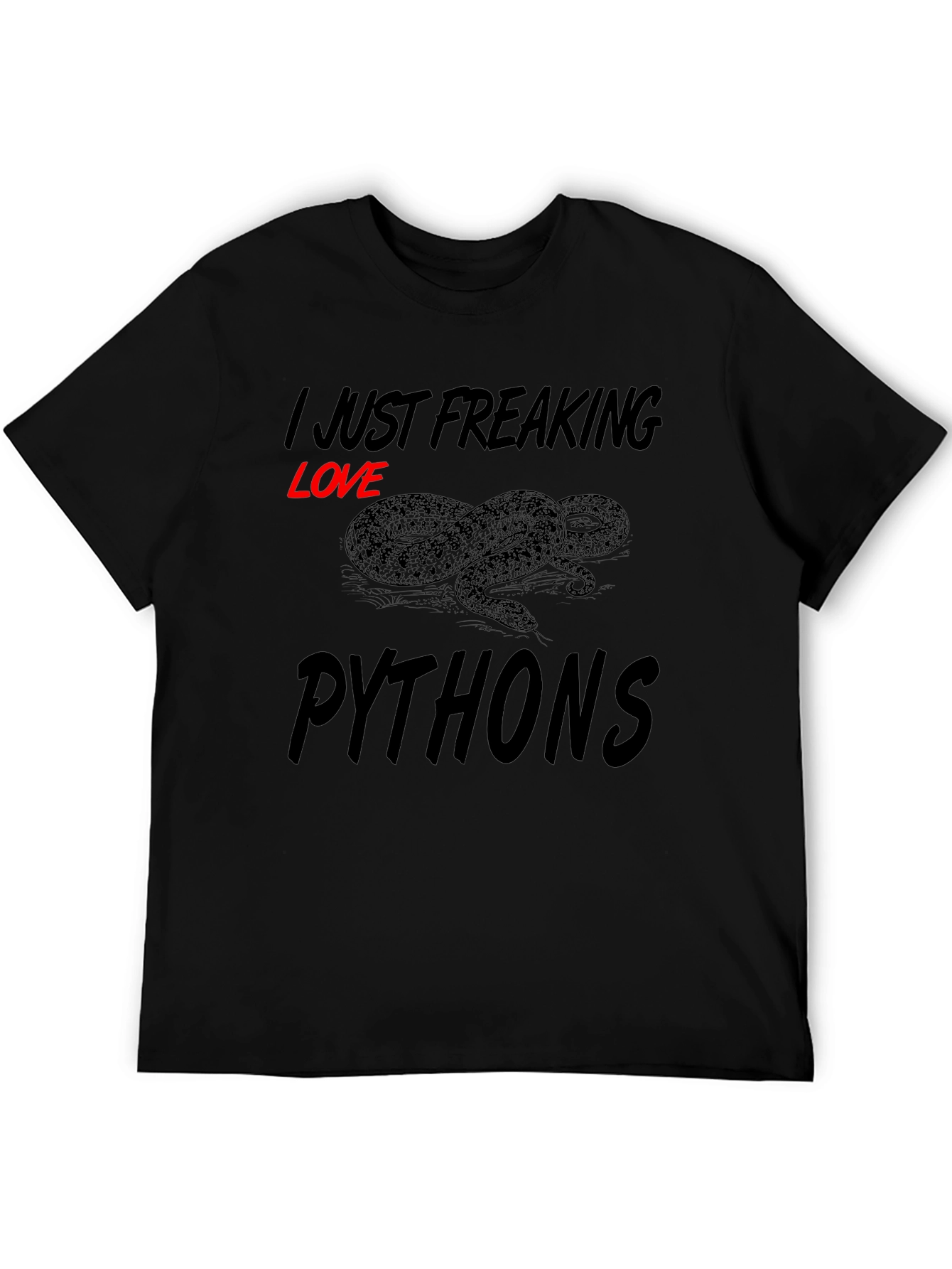 I Just Freaking Love Pythons Graphic Tee