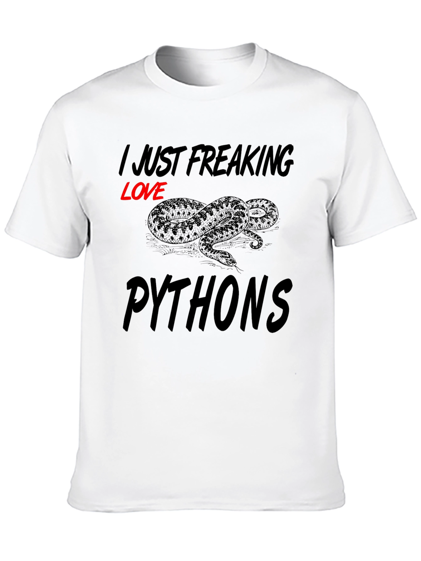 I Just Freaking Love Pythons Graphic Tee
