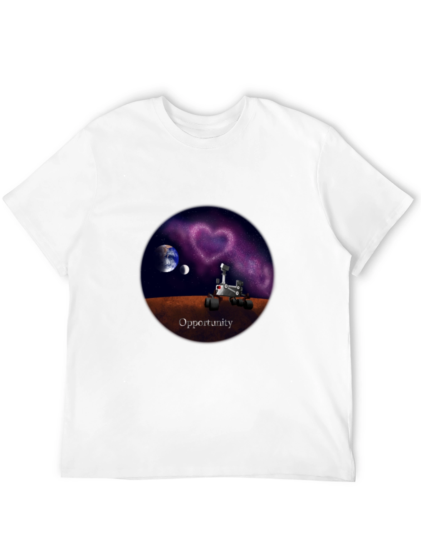 Opportunity Rover Galaxy Heart T-Shirt