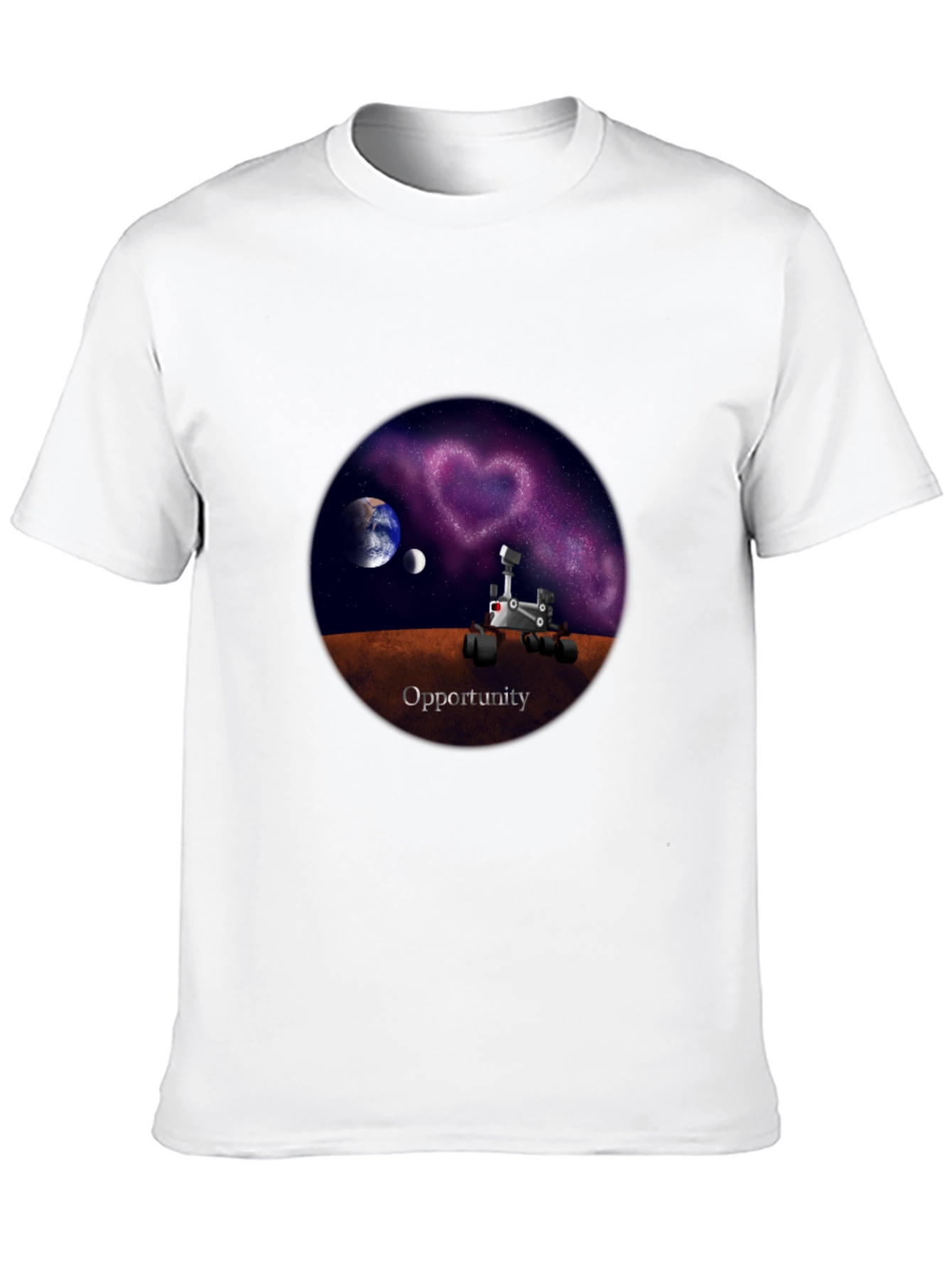 Opportunity Rover Galaxy Heart T-Shirt