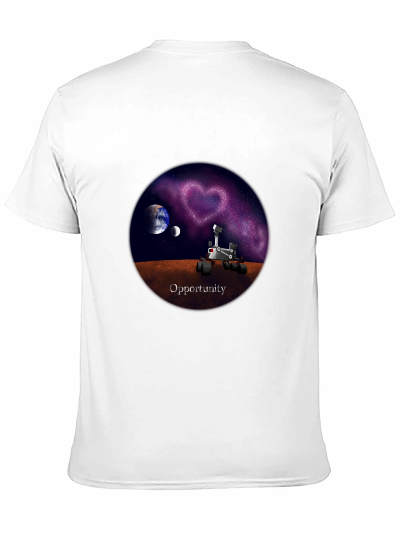 Opportunity Rover Galaxy Heart T-Shirt