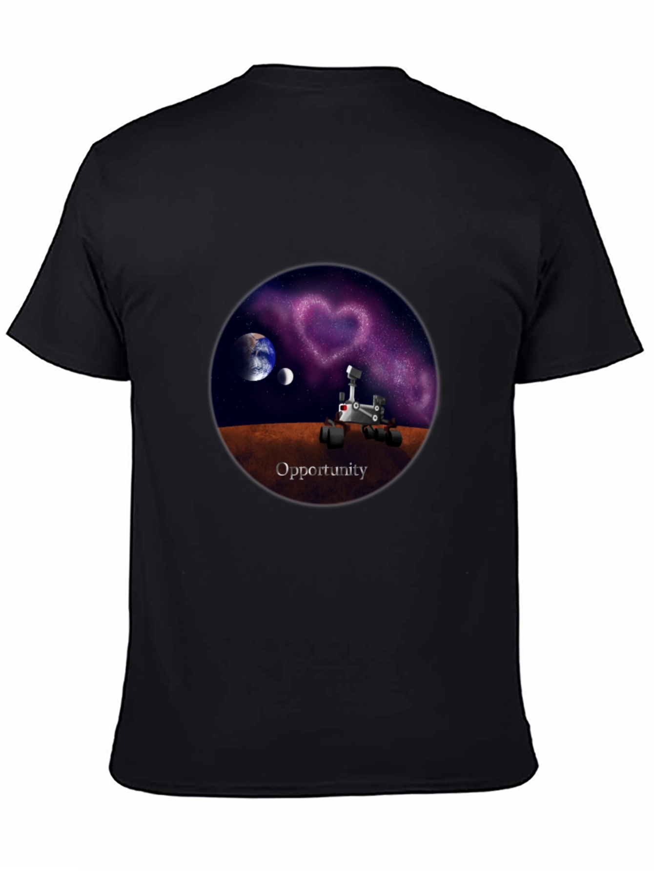 Opportunity Rover Galaxy Heart T-Shirt
