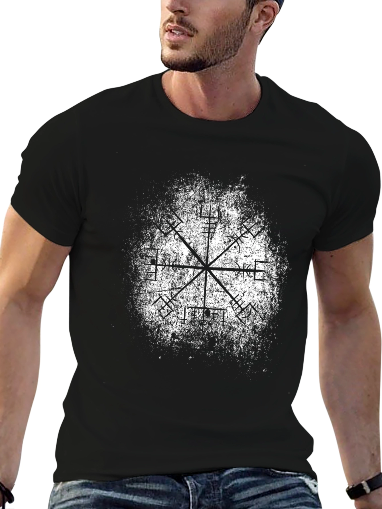 Vegvisir Viking Compass T-Shirt - Black