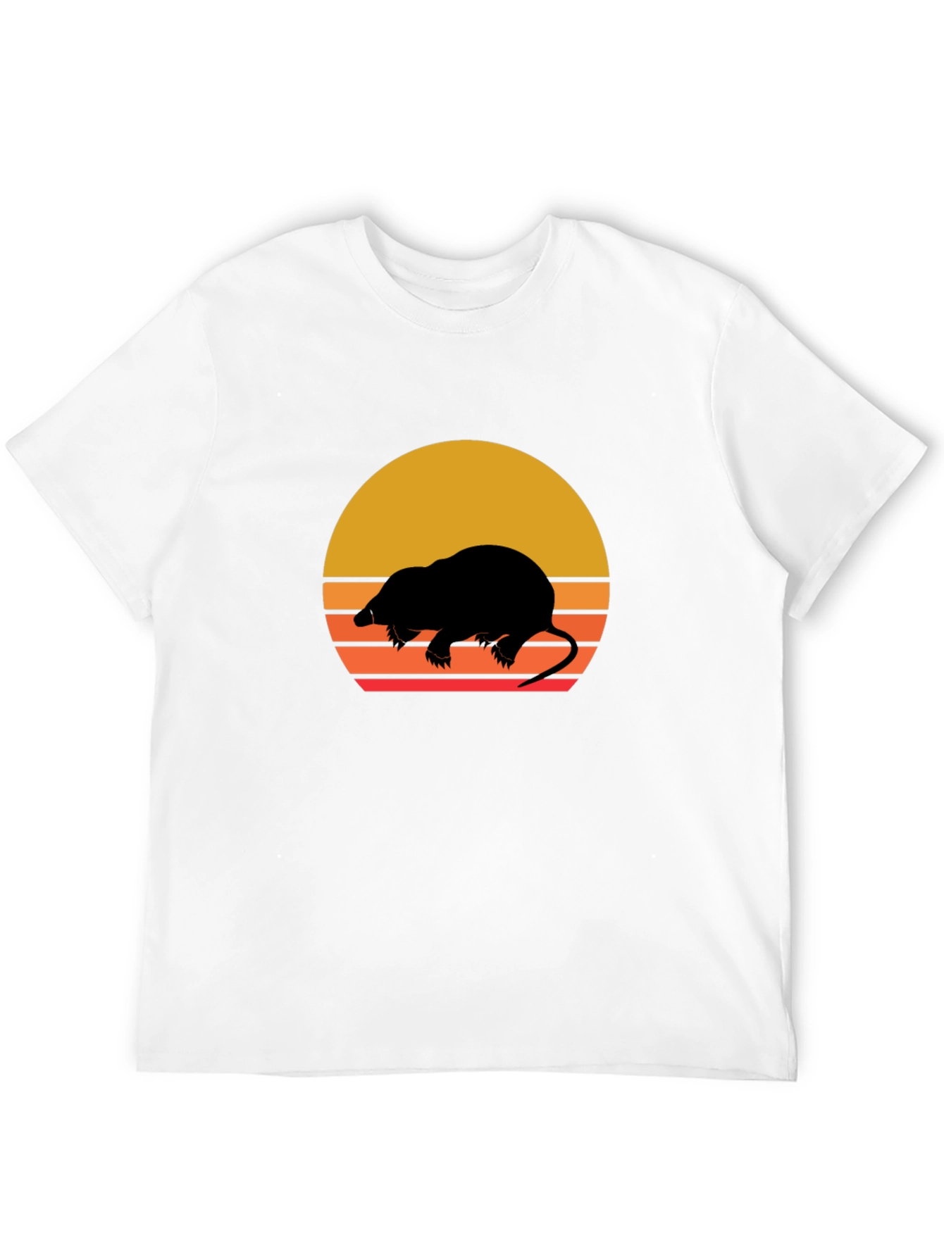 Retro Mole Silhouette Graphic Tee