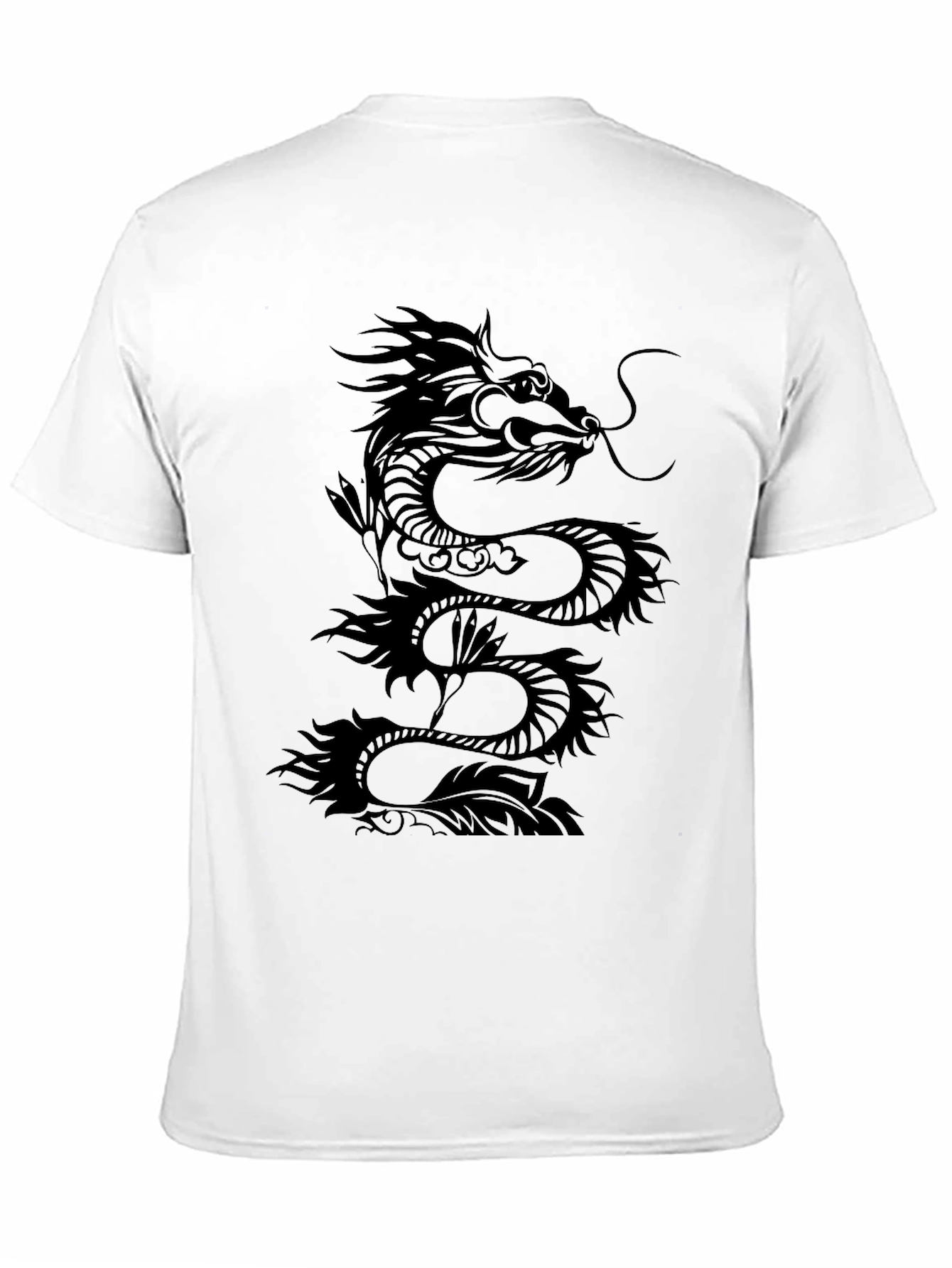 Dragon Graphic Tee - Black Cotton Comfort