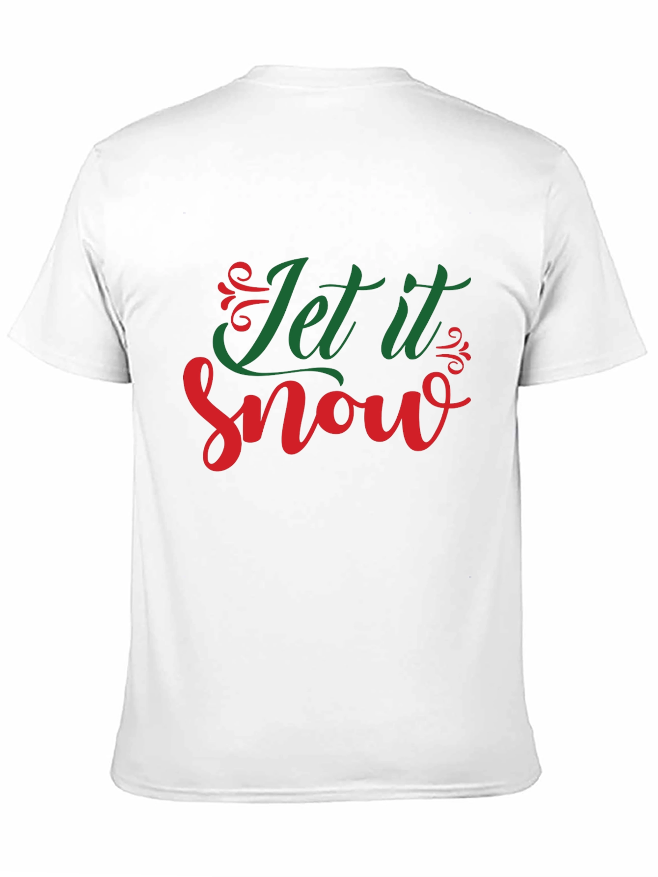 Let it Snow Christmas Holiday Black Graphic Tee