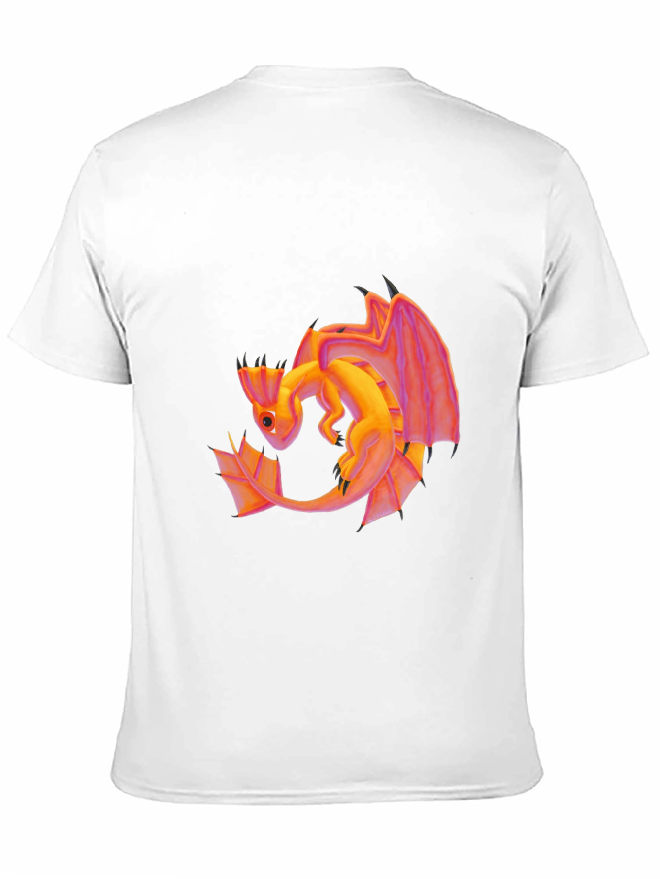 Dragon Graphic Tee - Black Cotton T-Shirt