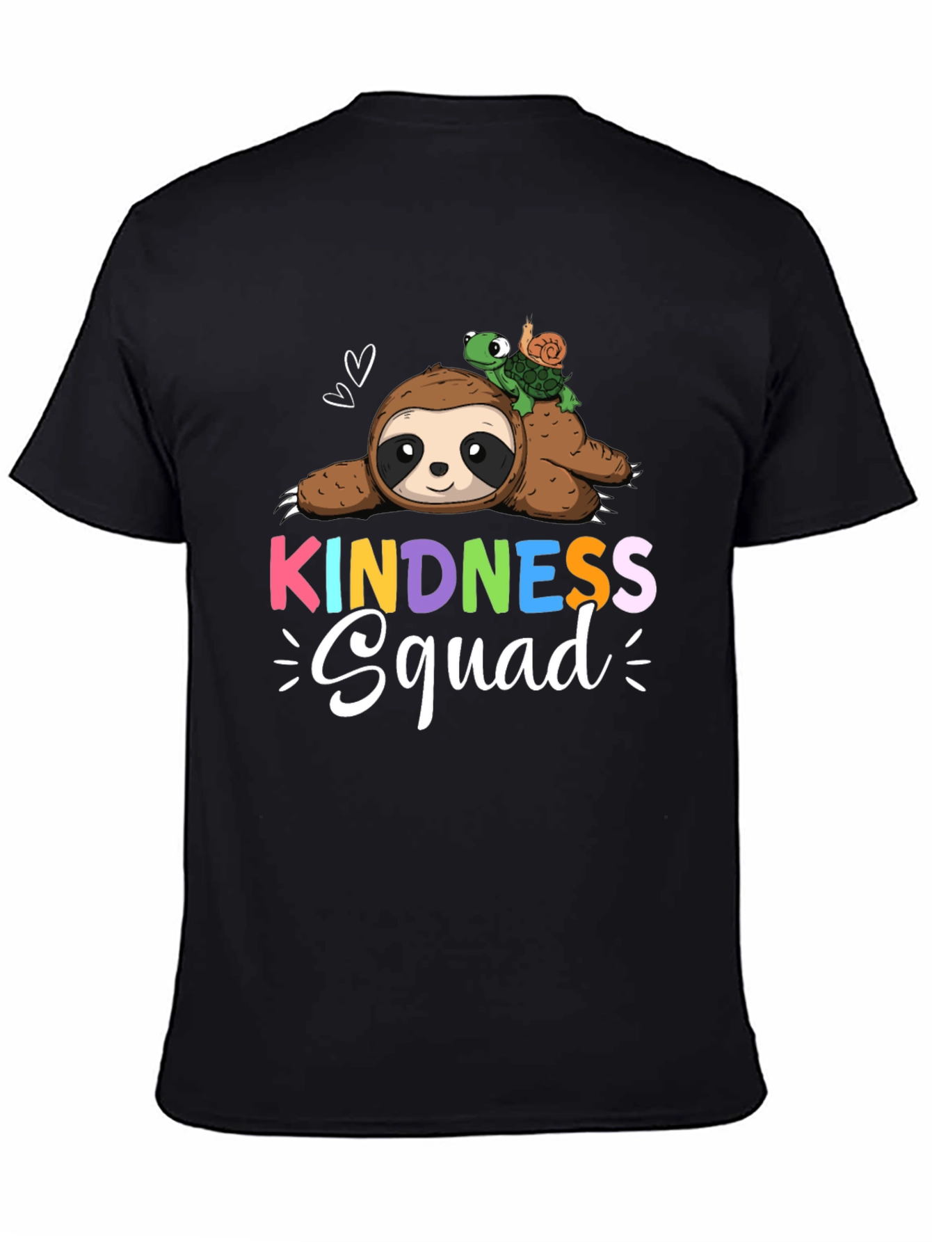 Kindness Squad Sloth & Turtle Graphic T-Shirt