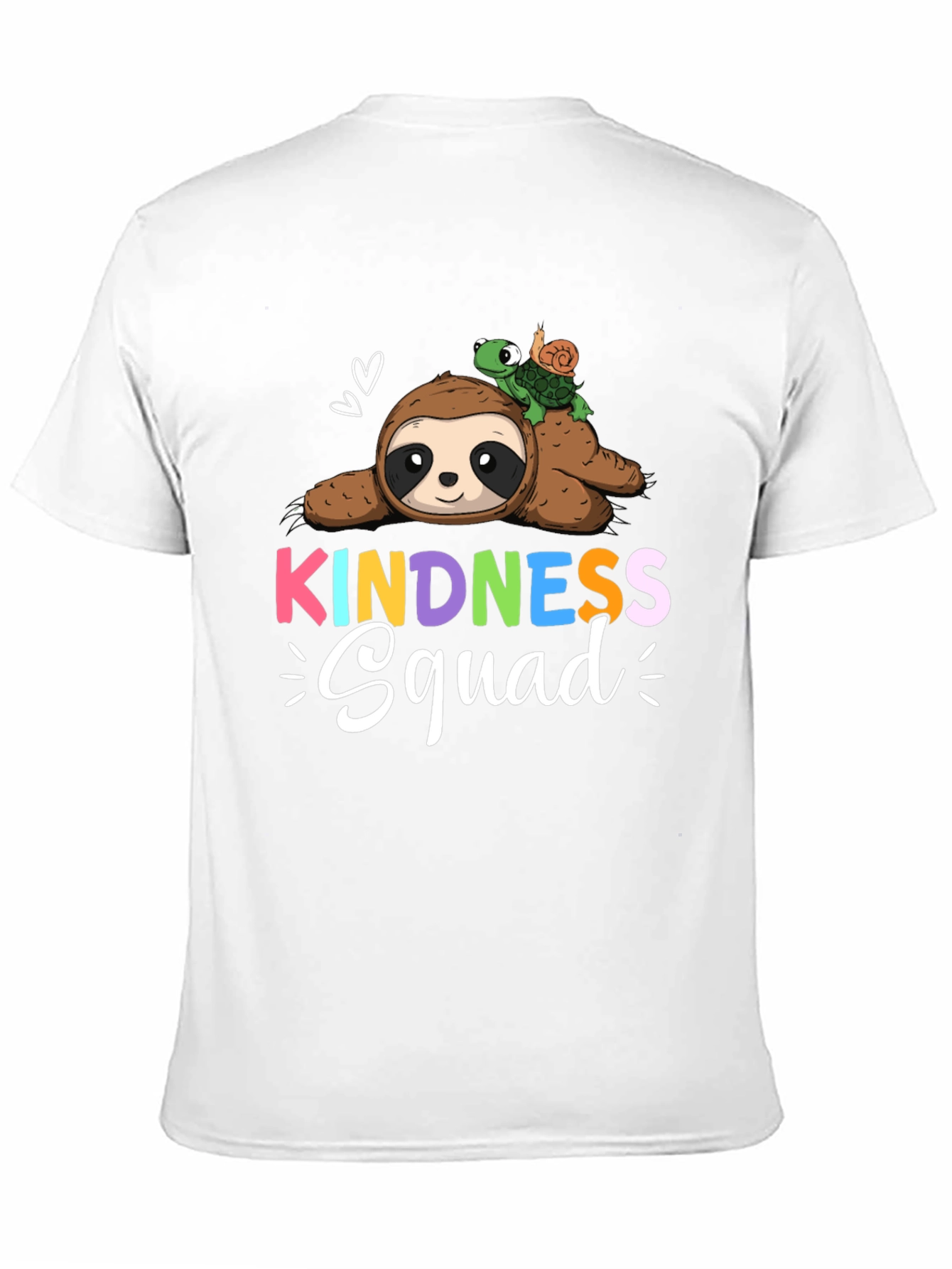 Kindness Squad Sloth & Turtle Graphic T-Shirt