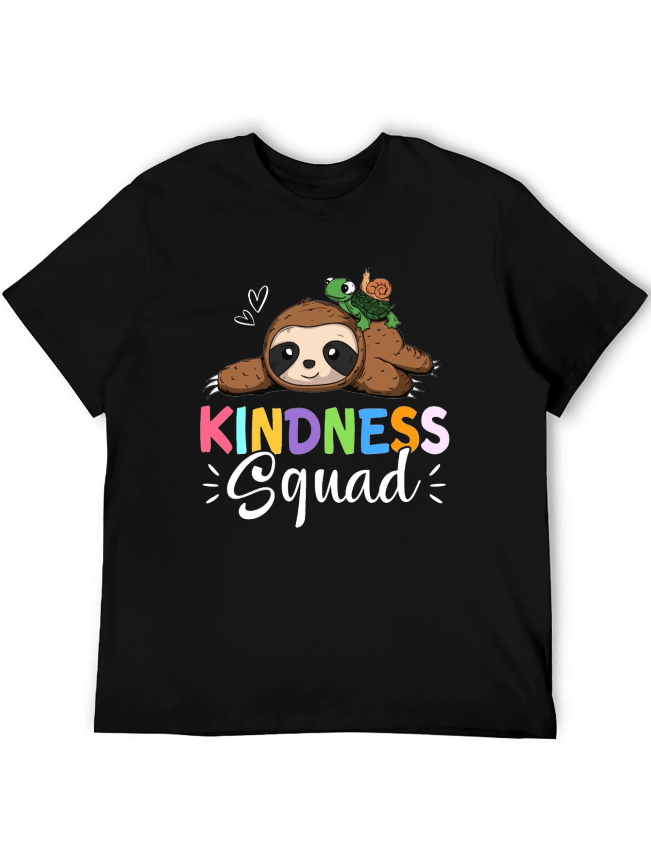 Kindness Squad Sloth & Turtle Graphic T-Shirt