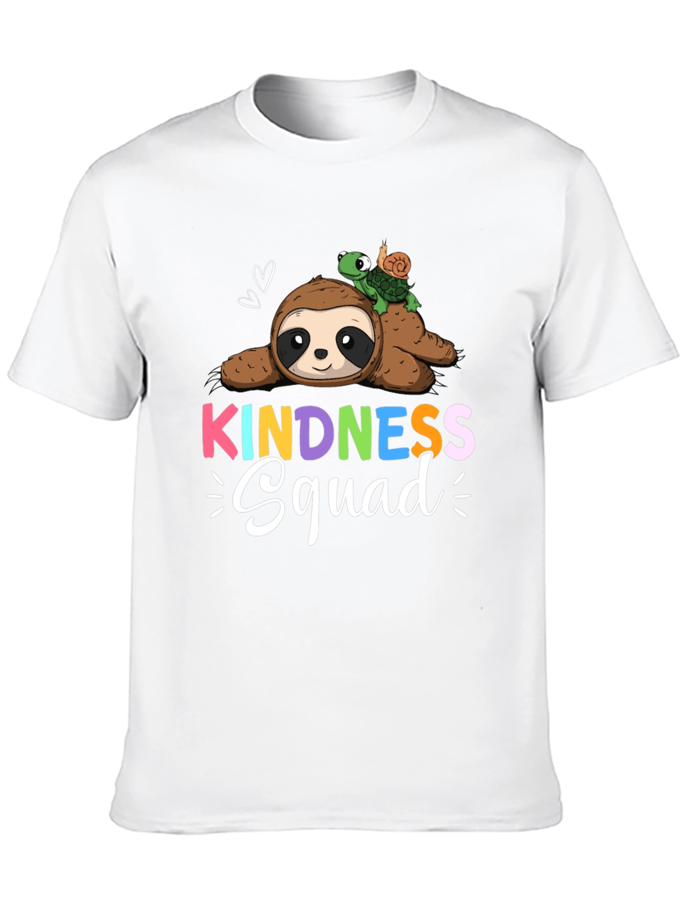 Kindness Squad Sloth & Turtle Graphic T-Shirt