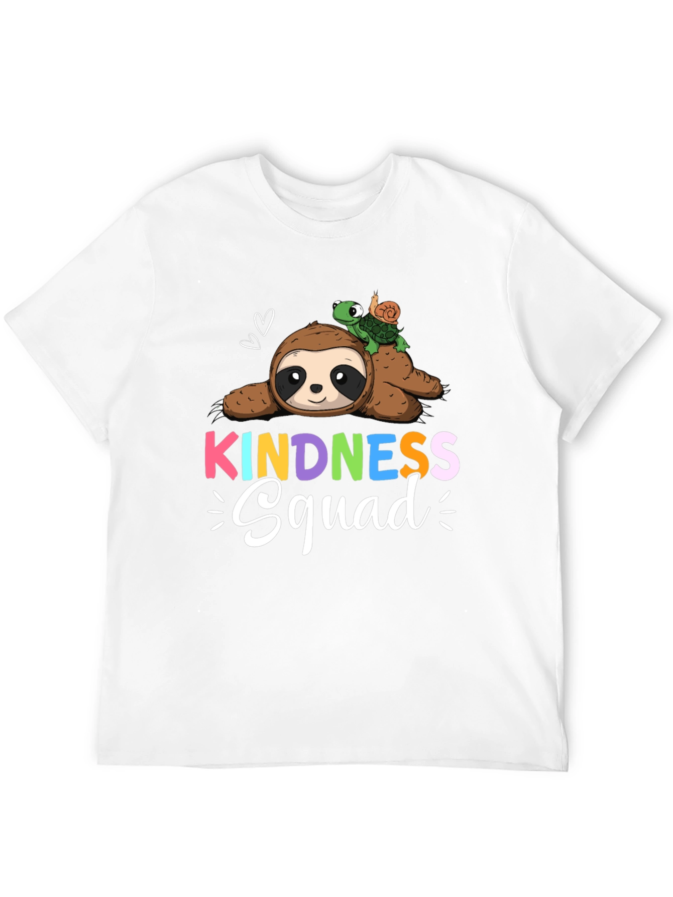 Kindness Squad Sloth & Turtle Graphic T-Shirt