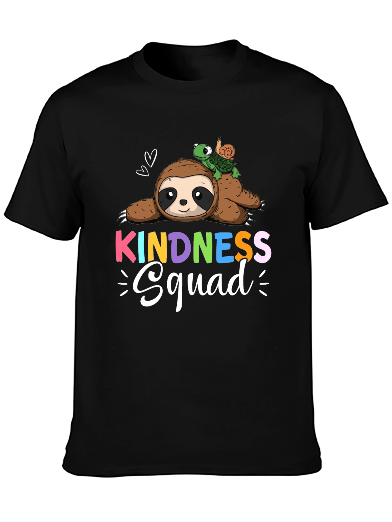 Kindness Squad Sloth & Turtle Graphic T-Shirt