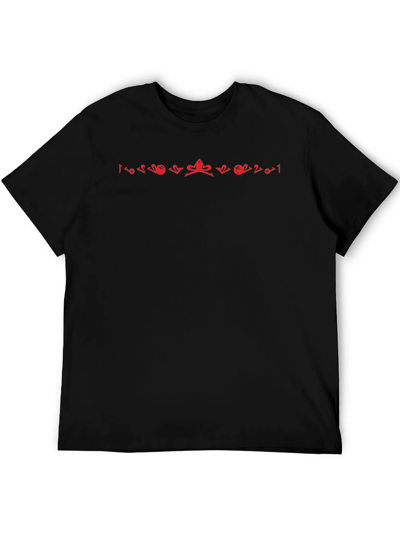 Abstract Print Black T-Shirt