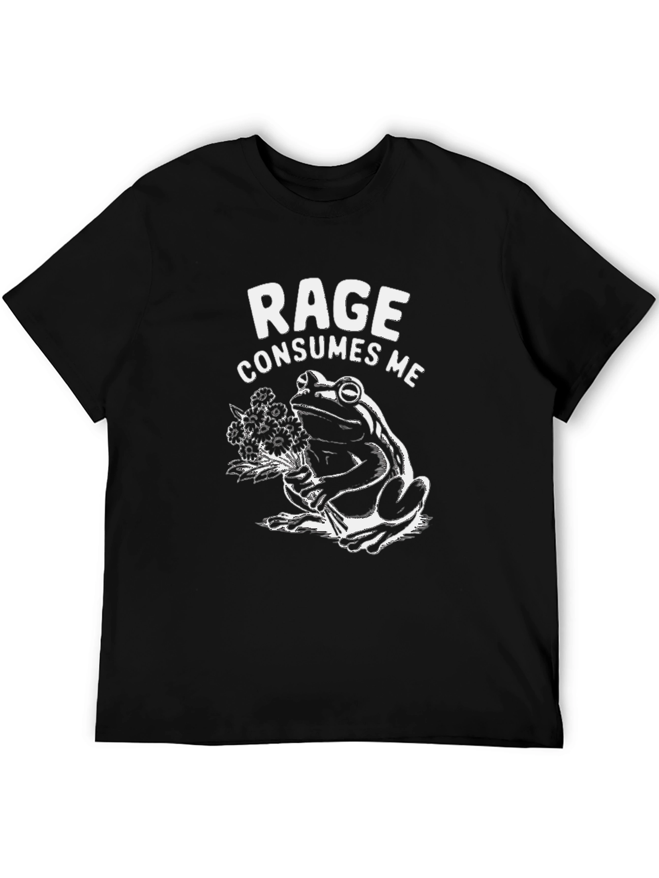Rage Consumes Me Frog Graphic T-Shirt