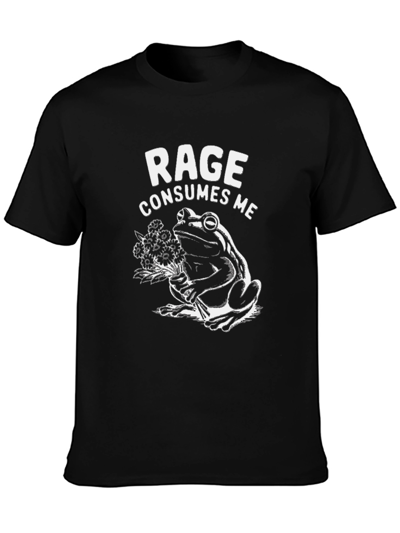 Rage Consumes Me Frog Graphic T-Shirt