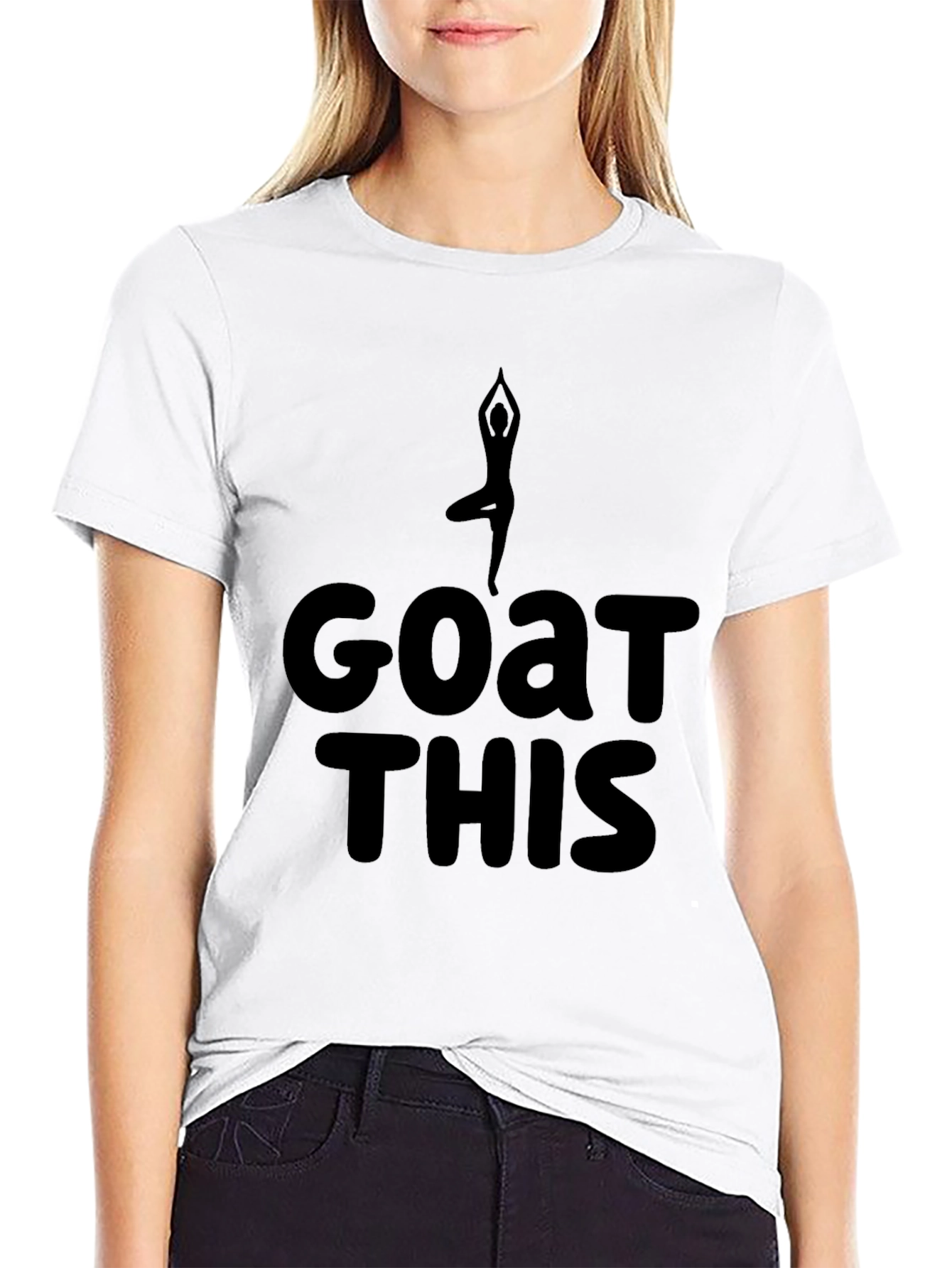 Yoga Goat This T-Shirt - Mens Black Graphic Tee