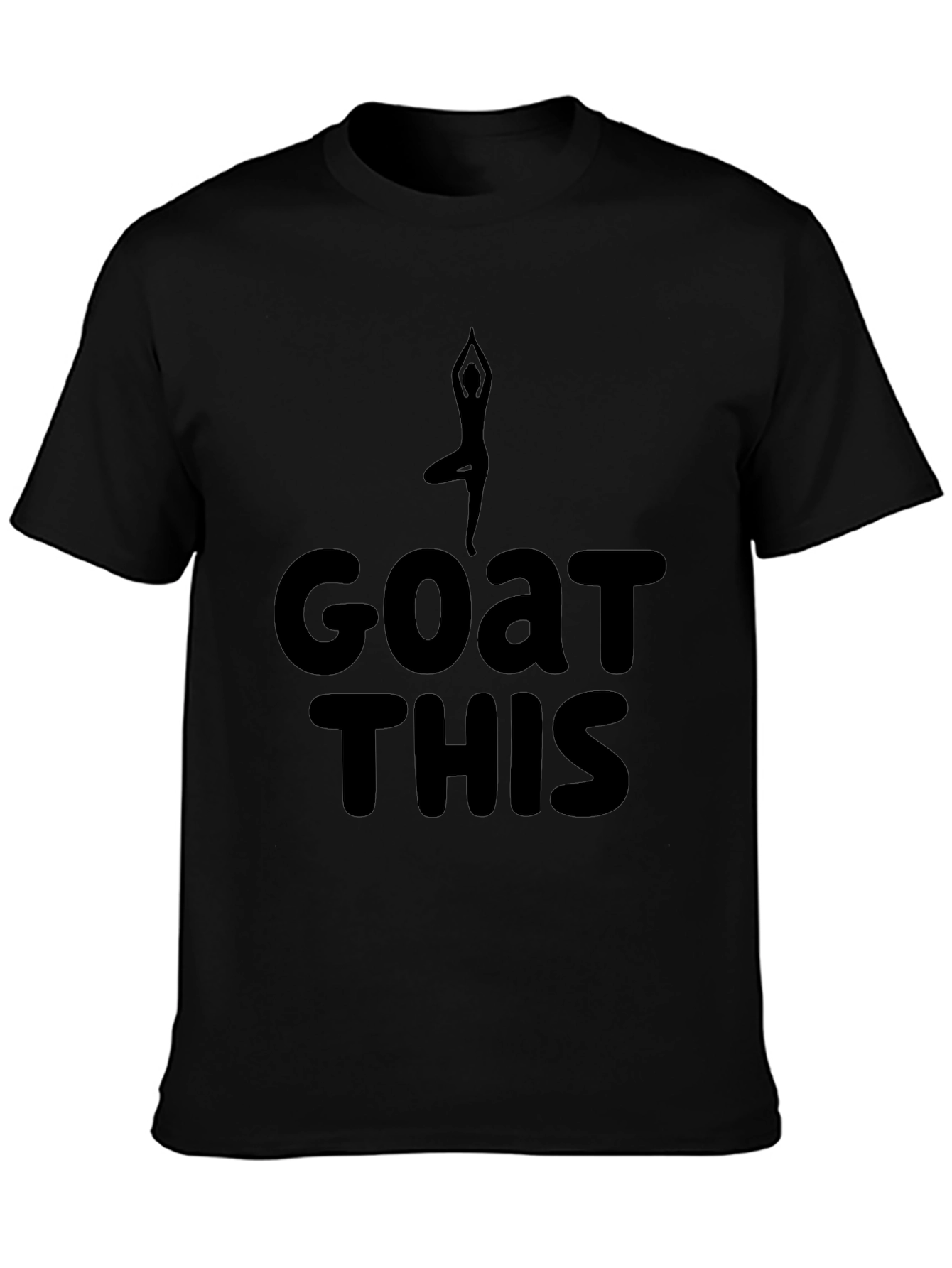 Yoga Goat This T-Shirt - Mens Black Graphic Tee