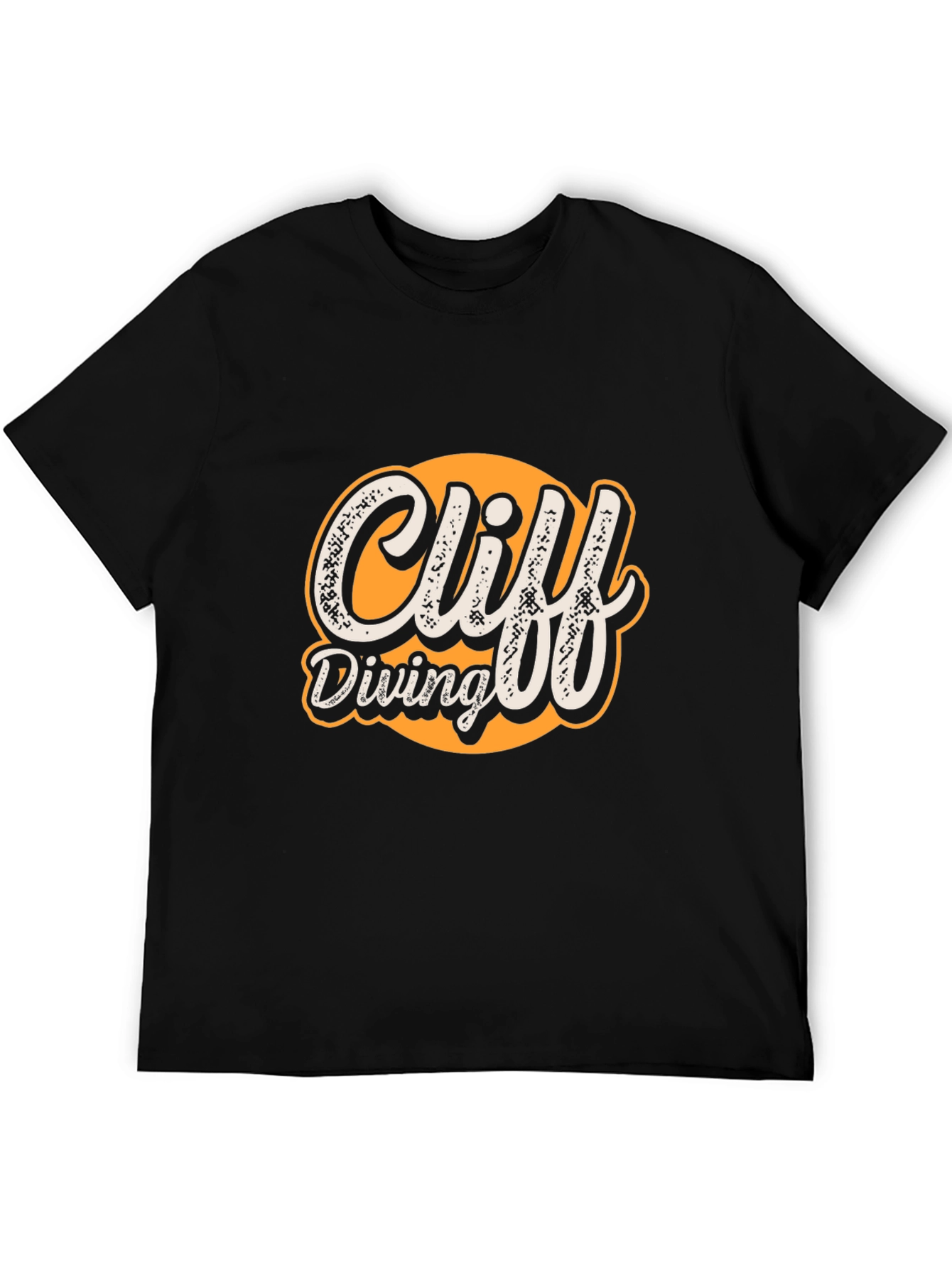 Cliff Diving Graphic Tee - Cool Retro Design