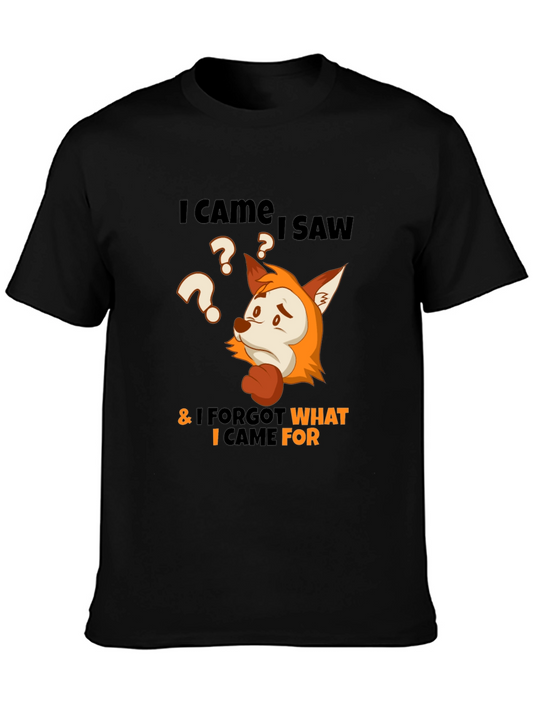 I Came I Saw I Forgot Funny Fox T-Shirt